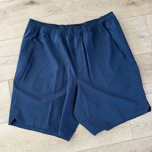 DSG Men's Navy Athletic Zip-Pocket Shorts